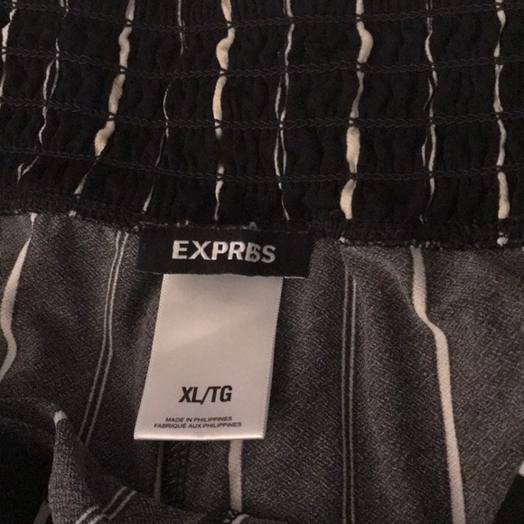 Express palazzos black with cream stripes - Picture 2 of 8